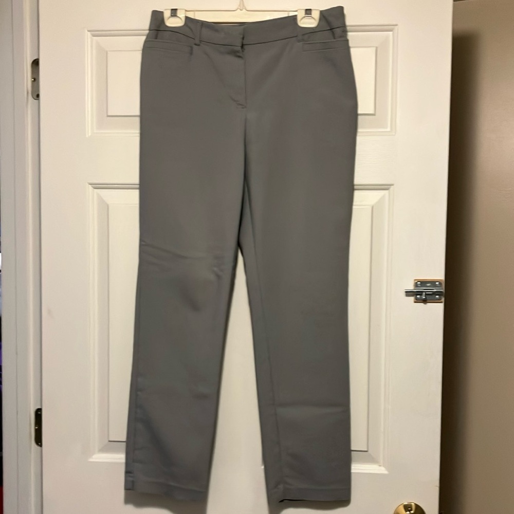 Dana Buchman Gray Straight Leg Pants